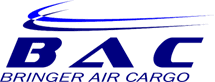 A blue and green logo for air cargo.